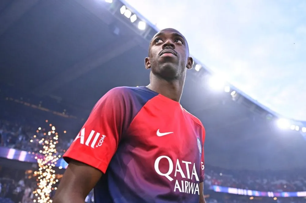 Ousmane Dembélé avec le PSG (PSG.FR)