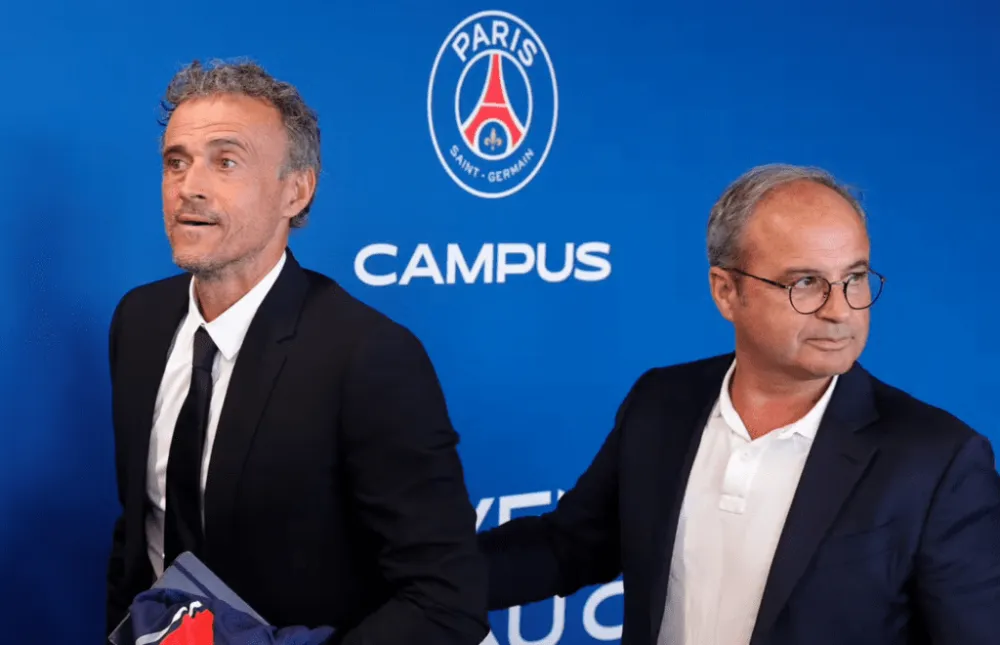Luis Campos et Luis Enrique (PSG.FR)