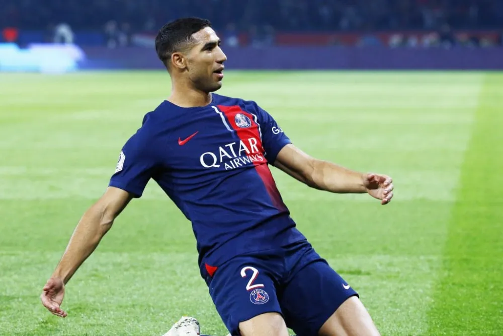 Achraf Hakimi, le latéral droit du PSG (PSG.FR)