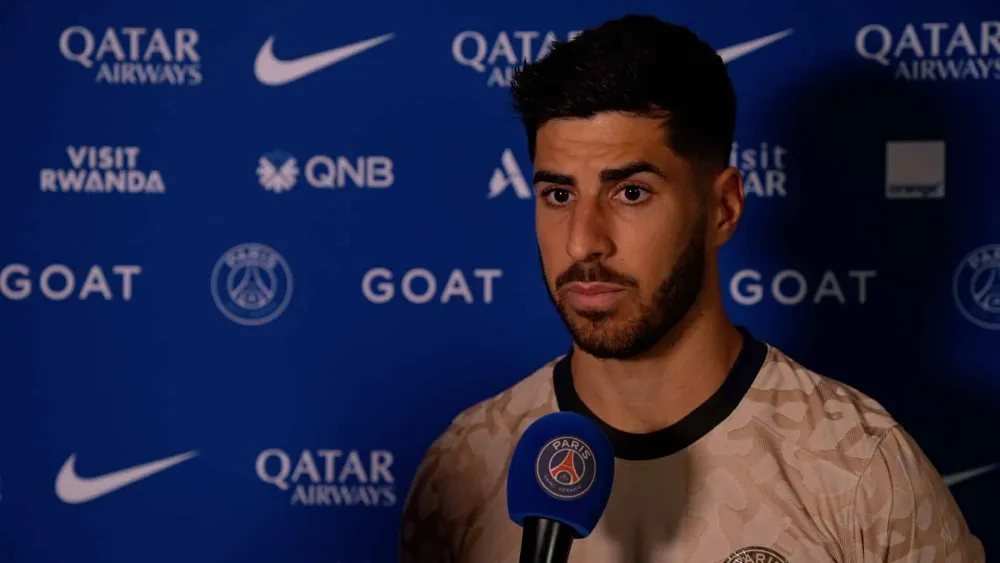 Marco Asensio avec le PSG (PSG.FR)
