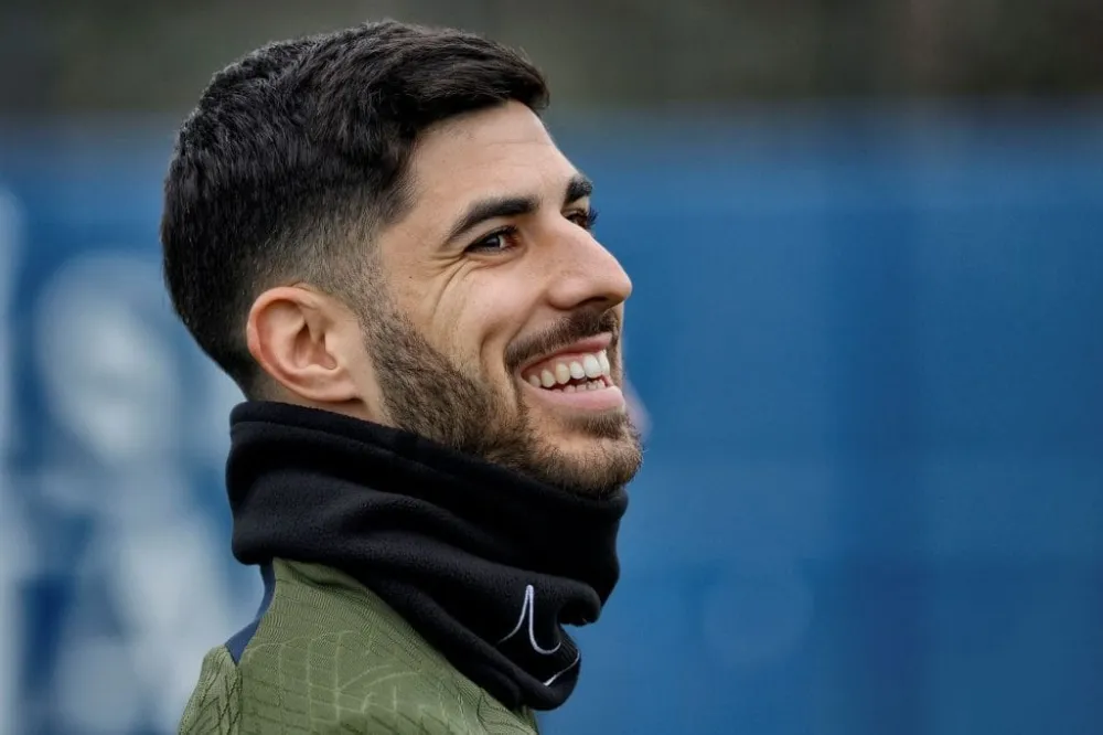 Marco Asensio avec le PSG (PSG.FR)