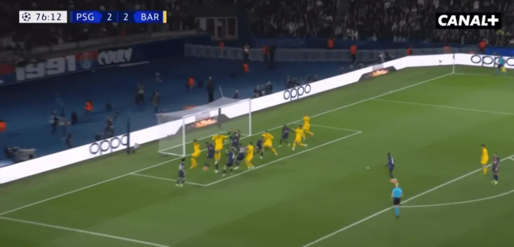 L'action du second but encaissé par Donnarumma (Capture C+)