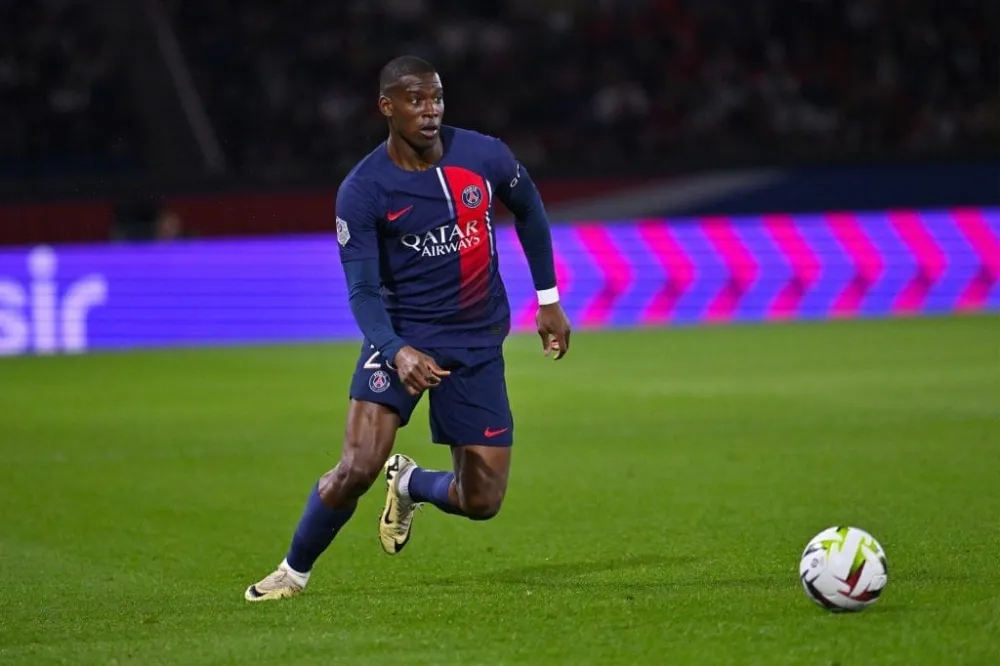 Nordi Mukiele avec le PSG (PSG.FR)