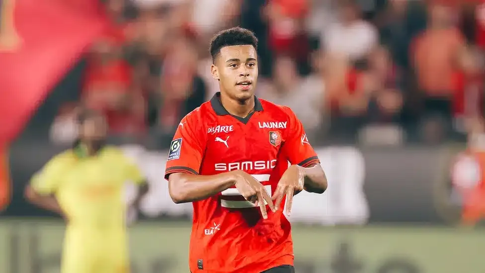 Désiré Doué avec le Stade Rennais (Stade Rennais F.C. / Ouest Médias)