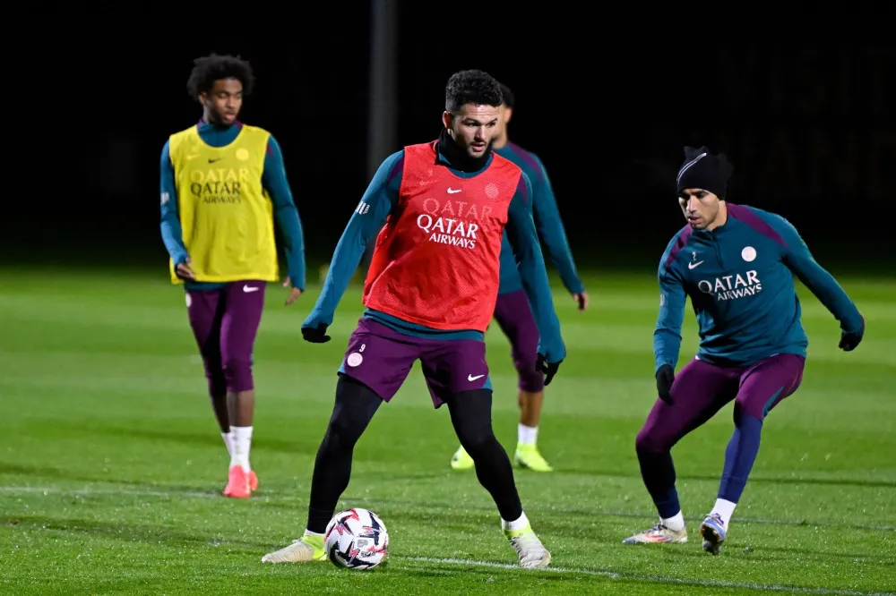 Gonçalo Ramos à l'entrainement (PSG.FR)