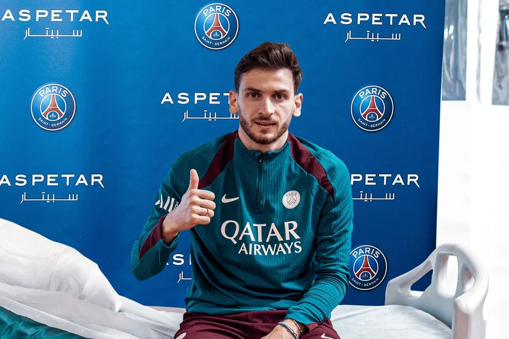 Khvicha Kvaratskhelia avec le PSG (PSG.FR)