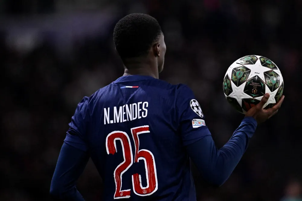 La latéral Nuno Mendes (PSG.FR)