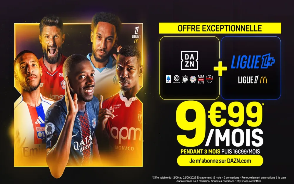 Une offre exceptionnelle chez DAZN pour regarder OM-PSG.