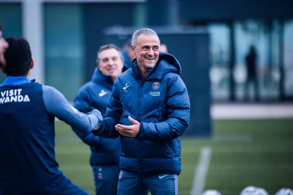 Luis Enrique, l'entraineur du PSG (PSG.FR)