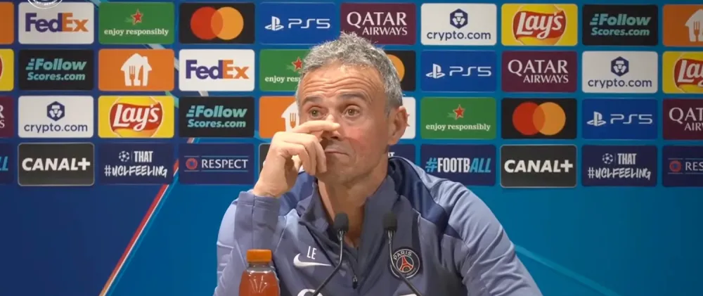 Luis Enrique en conférence de presse