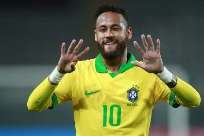 Neymar avec le Brésil (PSG.FR)