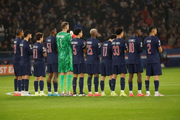 Les joueurs du PSG (PSG.FR)