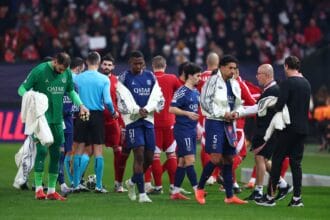 Les joueurs parisiens (PSG.FR)