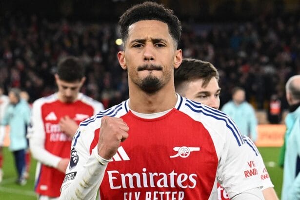 William Saliba, le défenseur français d'Arsenal (Arsenal.com)
