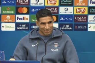 Hakimi en conférence de presse (PSG TV)