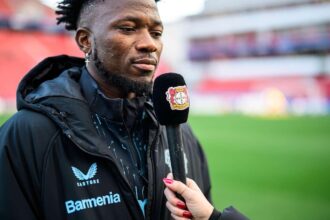 Edmond Tapsoba, le défenseur du Bayer Leverkusen (Bayer04.de)