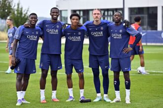 Les joueurs parisiens (PSG.FR)