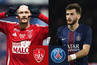 Le PSG affrontera Brest ce samedi.