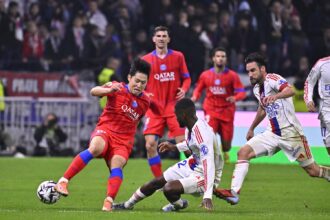 Kang-in Lee face à l'OL (PSG.fr)