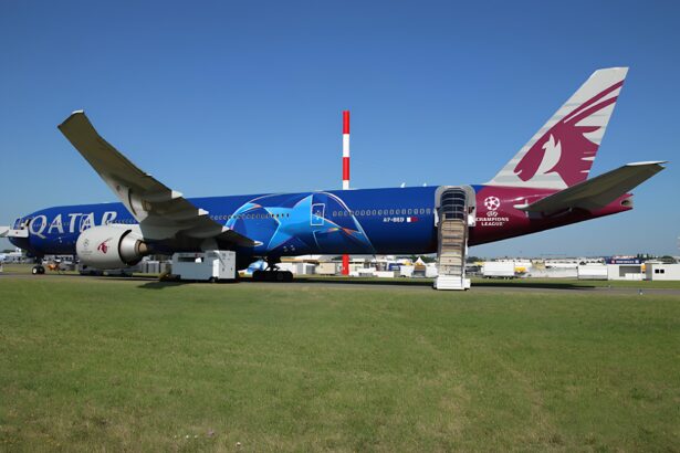 L'avion de la délégation du PSG (Boeing)