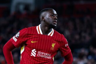 Ibrahima Konaté, le défenseur français de Liverpool (Liverpoolfc.com)