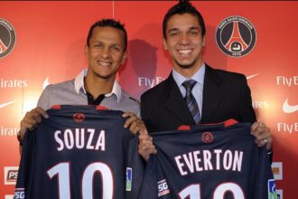 Everton et Souza à leur arrivée au PSG