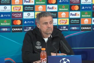 Luis Enrique en conférence de presse (Capture Youtube PSG)